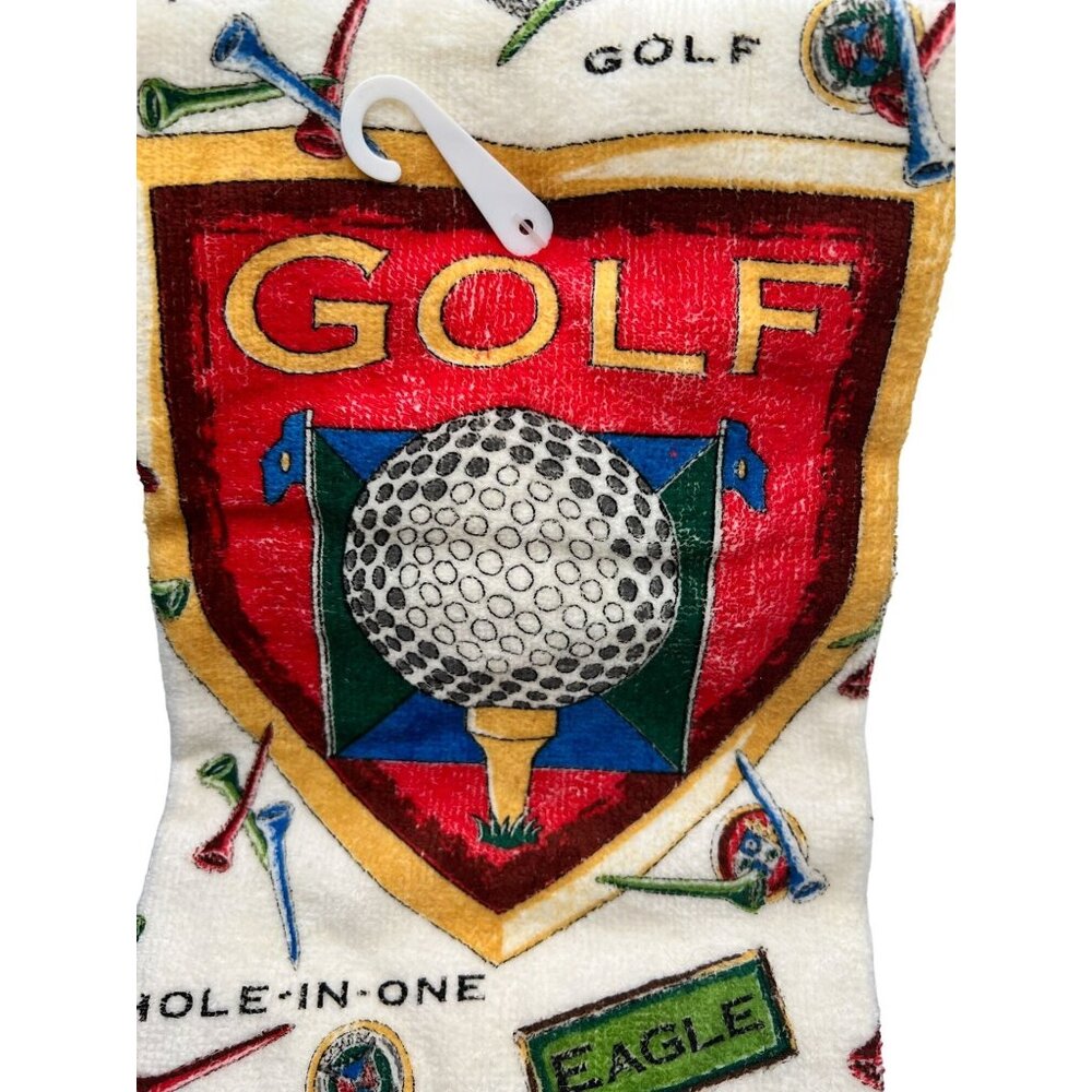 Vintage Kay Dee Designs Golf-Themed Kitchen Towel Set Retro Sports Eagle Motif